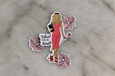 Legally Blonde Elle Woods Quote Sticker Etsy Australia