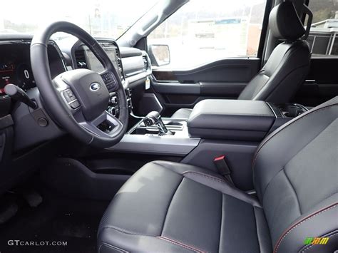 Black Interior 2023 Ford F150 XLT SuperCrew 4x4 Photo #145890972 ...