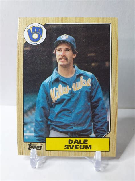 1987 Topps Baseball 327 Dale Sveum Milwaukee Brewers EBay