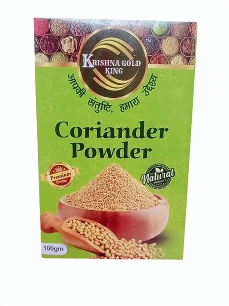 Natural Brown Krishna Gold King Coriander Powder 100 Gm Packet At Rs