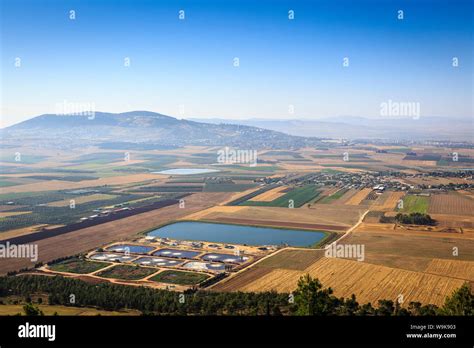 A View Over Jezreel Valley From Mount Precipice Nazareth Galilee