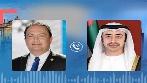 عبدالله بن زايد يبحث العلاقات الثنائية مع وزير خارجية غواتيمالا هاتفياً