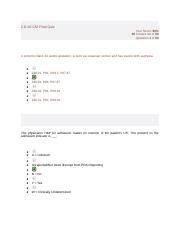 MCCG 145 W6 ICD 10 CM Docx CD 10 CM Final Quiz Your Score 96 48