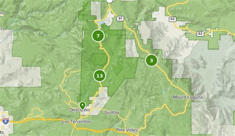 Cuyamaca State Park Trail Map