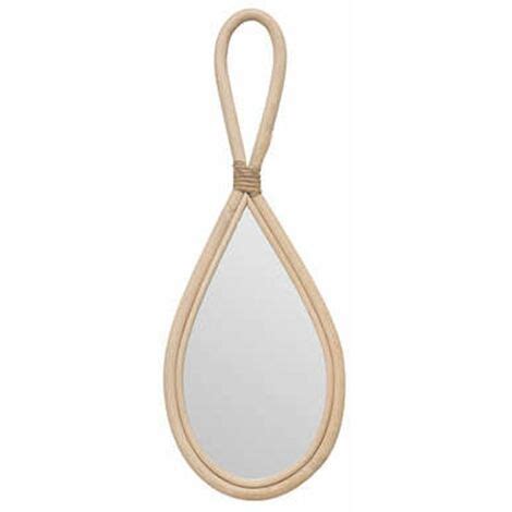 Lot De 2 Miroirs Muraux Carmen 18cm Beige