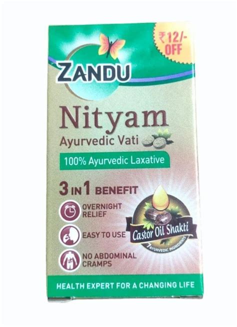 Zandu Nityam Ayurvedic Tablet For Constipation Control Tablets At