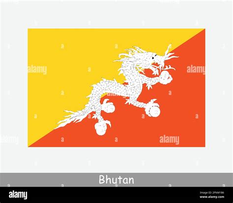 National Flag Of Bhutan Bhutanese Country Flag Kingdom Of Bhutan