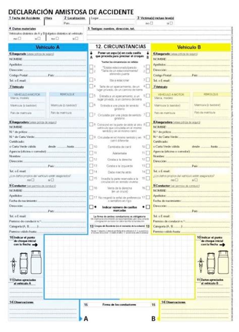 Como Rellenar Un Parte Amistoso De Accidente Intra Legal Abogados
