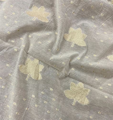 Chanderi Fabric Banarasi Chanderi Jacquard Dyeable Zari Fabrics