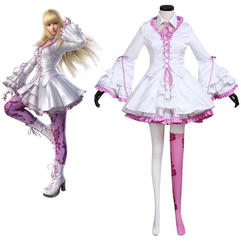 Tekken Cosplay Tekken 7 Lili Rochefort Dress Cosplay Costume Adult ...