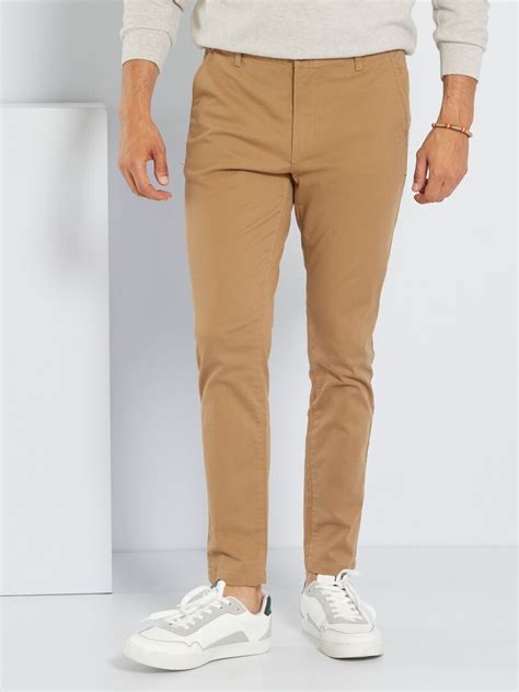 Pantal N Chino Skinny L Beige Kiabi