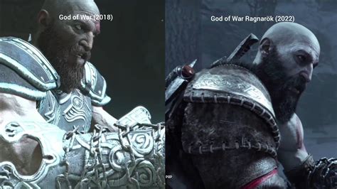 God of War 2018 vs God of War Ragnarök 2022 Graphics Comparison