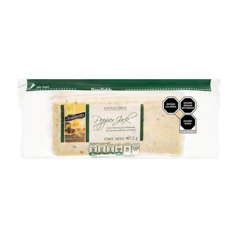 Queso Pepper Jack Sargento Rebanado 907 G A Precio De Socio Sams