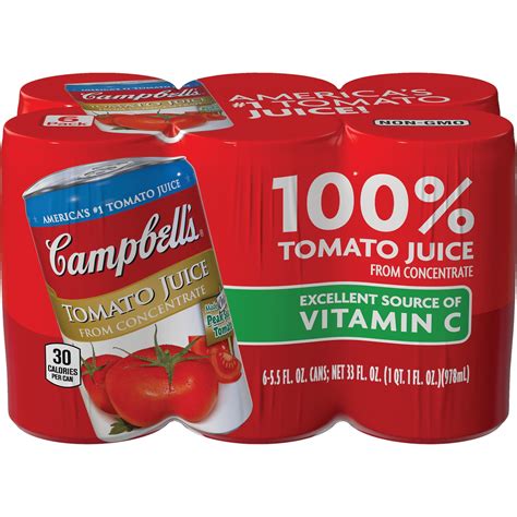 Campbell S Tomato Juice Oz Pack Walmart Walmart