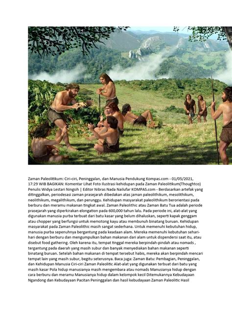 Zaman Paleolitikum | PDF