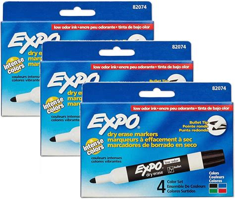 Amazon Expo Low Odor Dry Erase Markers Bullet Tip