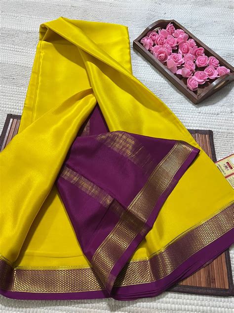 Pure Mysore Silk Sarees Wecomart Buy Authentic Indian Handicrafts