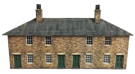 Workers Cottages Kit In 4mm Oo Gauge Low Relief By Petite