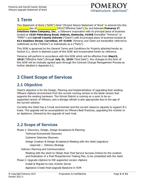 Statement Of Work