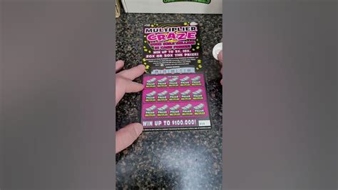 Winning New Lottery Ticket Scratch Offs Multiplier Craze Youtube