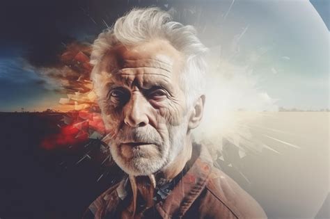 Premium Ai Image An Elder Man With A Thoughtful Expression Abstract