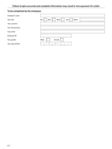 Fillable Online Flexible Benefits Spousepartner Shortened Health Declaration Form Fax Email