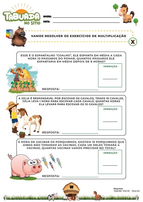 Atividade Para Trabalhar A MultiplicaÇÃo De Forma LÚdica Material Pedagógico Lúdico