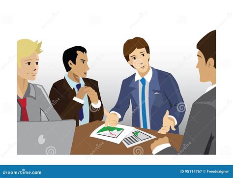 Business Meeting Stock Vector Illustration Of Brainstorm 95114767