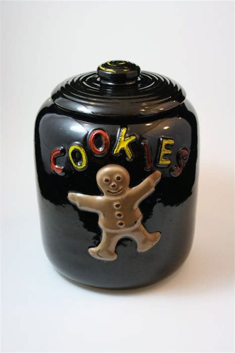 Vintage Gingerbread Man Brown Cookie Jar By Artyfactsamerica Cookie