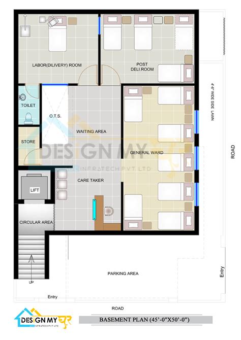 Hospital Floor Plan With Dimensions Pdf Two Birds Home