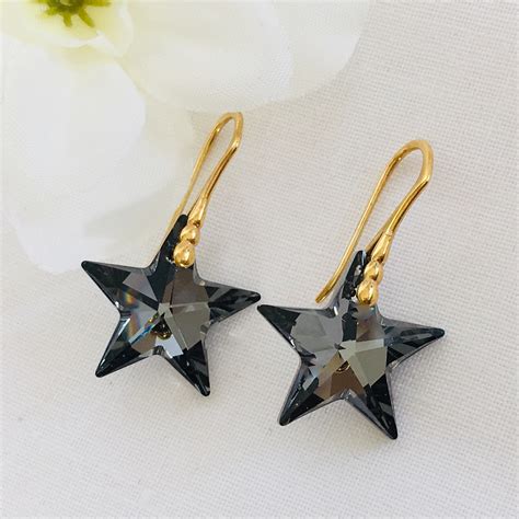 Sn Star Earrings Made With Swarovski® Crystals Crystal Elegance