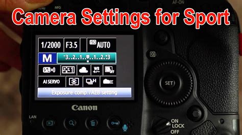 How To Set Your Camera Up For Sports Photography Canon Dx Set Up For