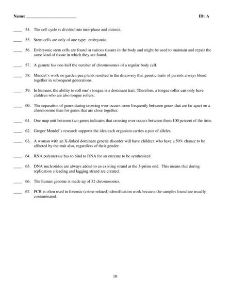 Honors Biology Chapter Test Shannonrayat