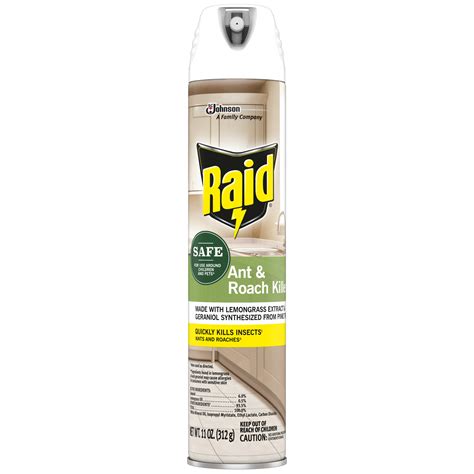 Raid Ant Roach Killer Insecticide Aerosol Spray With Essential Oils