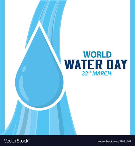 World water day poster Royalty Free Vector Image