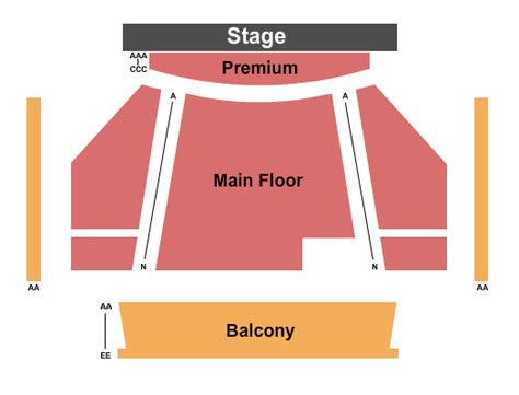 Numerica Performing Arts Center Seating Chart And Seat Map