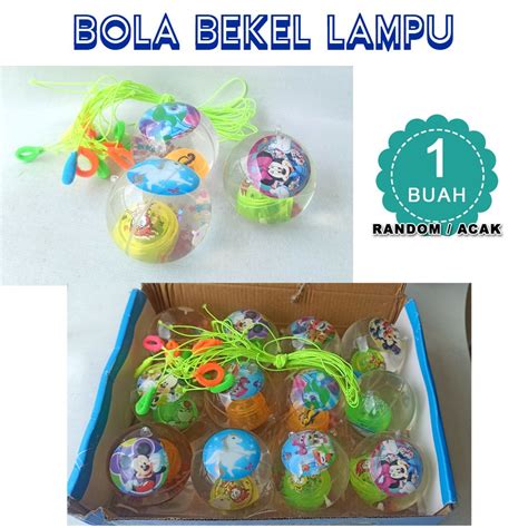 Jual Mainan Anak Bola Bekel Lampu Besar Satuan Shopee Indonesia