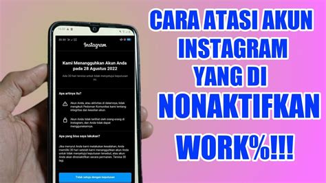 Cara Mengembalikan Akun Instagram Yang Di Nonaktifkan Terbaru