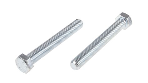 Rs Pro Bright Zinc Plated Steel Hex Hex Bolt M16 X 120mm Rs