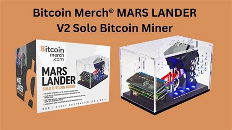 Bitcoin Merch® Mars Lander V2 Solo Bitcoin Miner Up To 250ghs Youtube