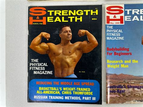 Vintage 1967 1968 Strength And Health Bodybuilding Magazines