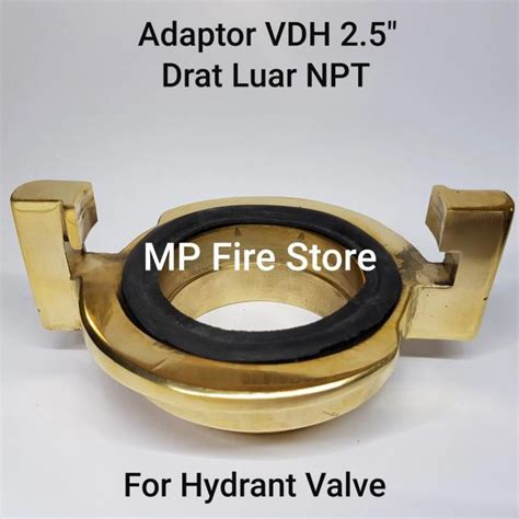 Jual ADAPTOR VDH VAN DER HEYDE 2 5 DRAT LUAR NPT HYDRANT VALVE 2 5 INCH