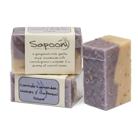 Cornish Lavender Honey And Oatmeal Soap Sapooni Handmade Soaps And