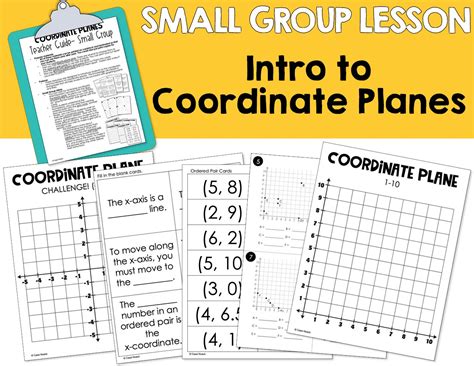 Intro To Coordinate Planes Small Group Lesson Minds In Bloom Unlimited