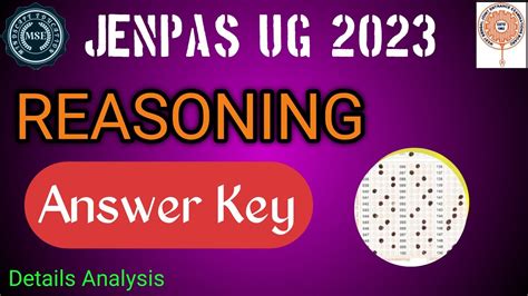 Jenpas Ug Paper Logical Reasoning Answer Key Jenpas Ug