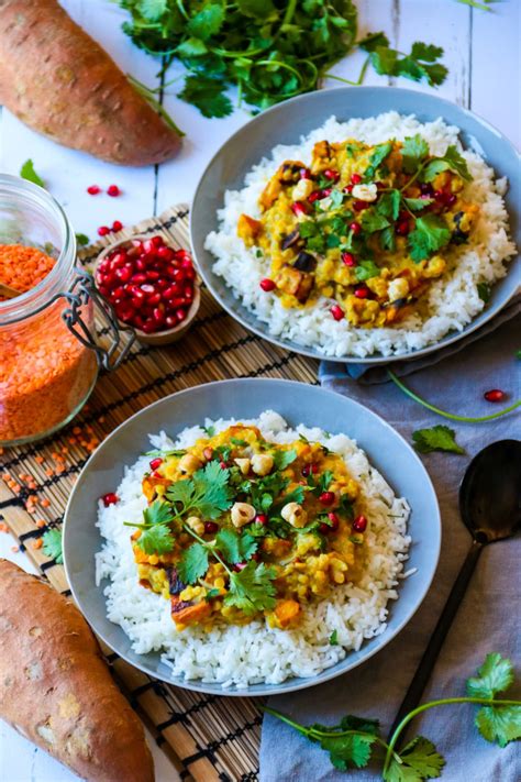 Dhaal Lentilles Corail Et Patates Douces Healthyfood Creation