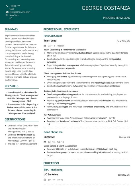 Call Center Resume The 2019 Guide With Samples And Examples