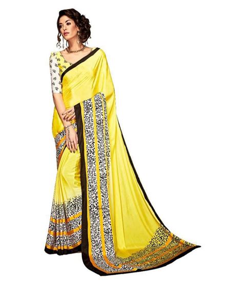 Unstiched Crepe Uniform Saree Length 6 3 M With Blouse Piece At