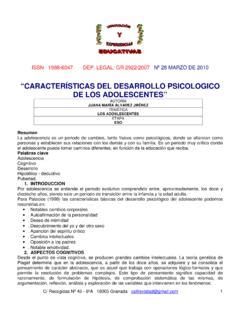 Caracter Sticas Del Desarrollo Psicologico De Caracter Sticas