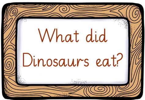 Dinosaur Diet Display Materials | Teaching Resources